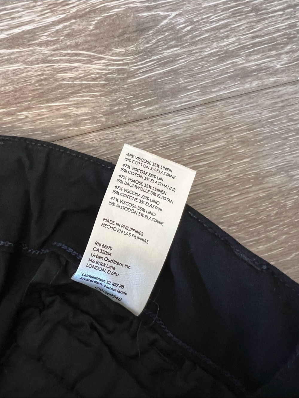 Anthropologie Colette High-Rise Wide-Leg Full-Length Pants Magic Fabric 29 black - Picture 15 of 15